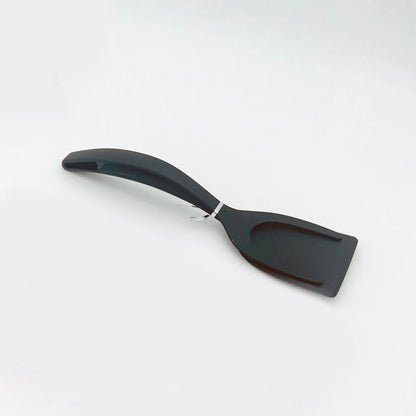 Spatule 2 en 1 | Antiadhésif : pour œufs au plat - pizza - grill - viande 