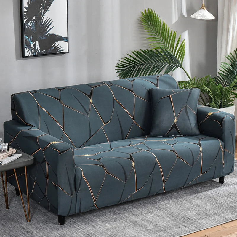 Elastische Sofahusse für 1/2/3/4 Sitzer & L-Form | Stretchbezug für Wohnzimmer, Couch & Sessel 1