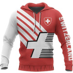 Swiss Flag Trend Hoodie: Unisex | EM2024 Streetwear