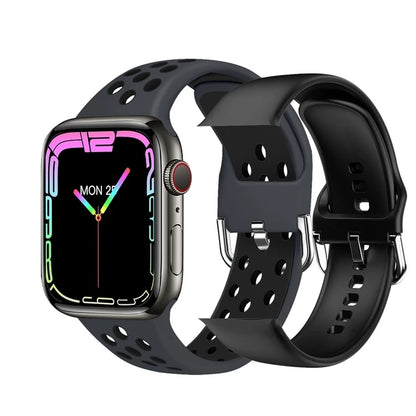 Ultra Watch Serie 9 - NFC, BT Anruf, Wasserdicht, 2,05" Display, Kabelloses Laden - Schwarz1