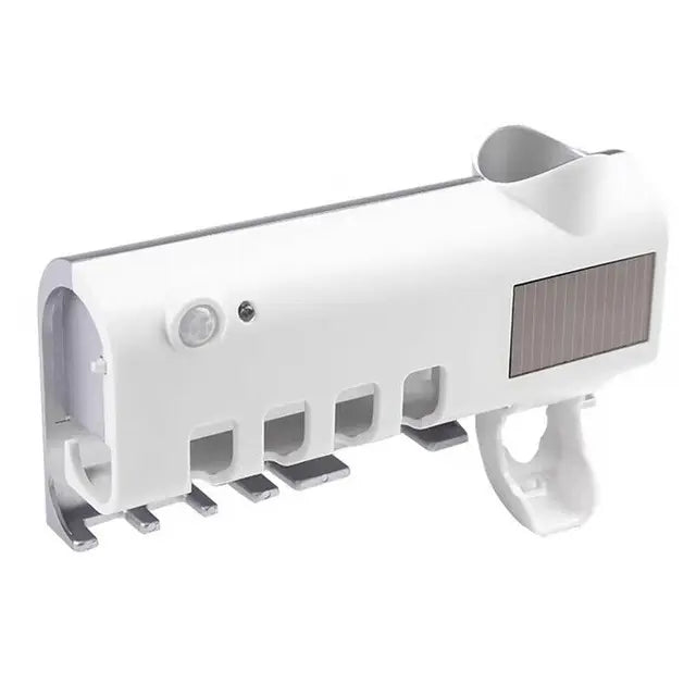 UV Sterilisator Zahnbürstenhalter | Solarbetrieben und Wiederaufladbar: Platzsparend & Hygienisch