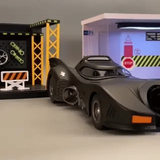 Batmobile 1989 (1:18) Cast Modell in Schwarz | Spielzeugauto für Kinder & Erwachsene (Preview GIF)