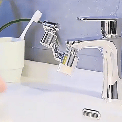 1440° drehbarer Wasserhahn-Verlängerung mit Wasserfilter | 2-Modi Multifunktions-Sprayer für Küche & Bad (Preview GIF)