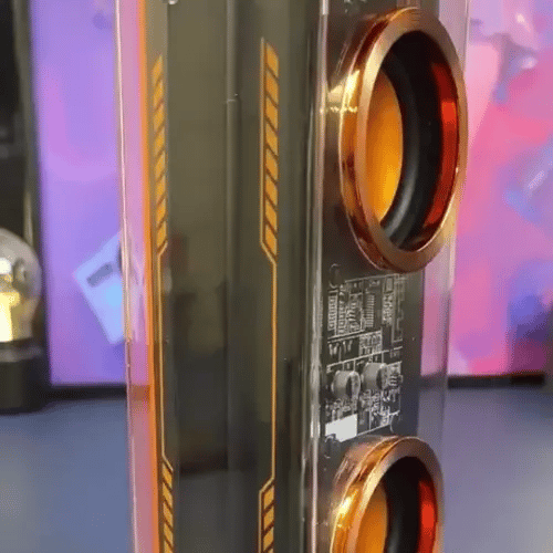 Mecha Music Lautsprecher mit Bluetooth 5.0 | für kabellosen Stereo-Klang - Preview GIF