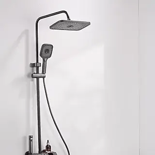 All-In-One Duschsystem mit Digitalanzeige und Thermostat | 4 Funktionen (Preview GIF)