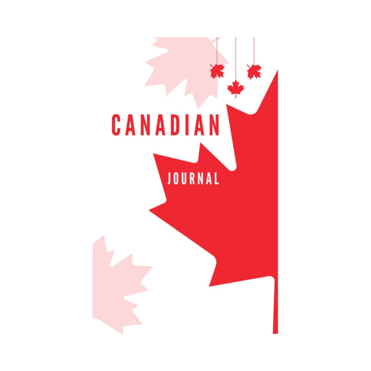 Canadian Journal: 6x9 Inch, 100 Pages, Lined - Maple Leaf for Notes